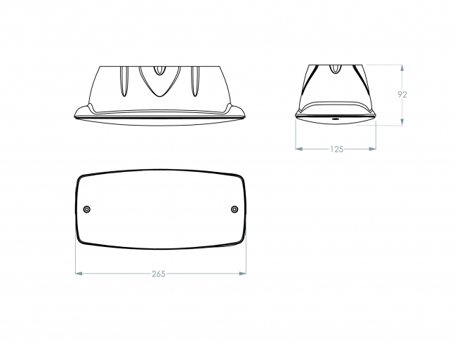 2L0505CSRE (ceiling, diffuse, radar, emergency) - technische tekening