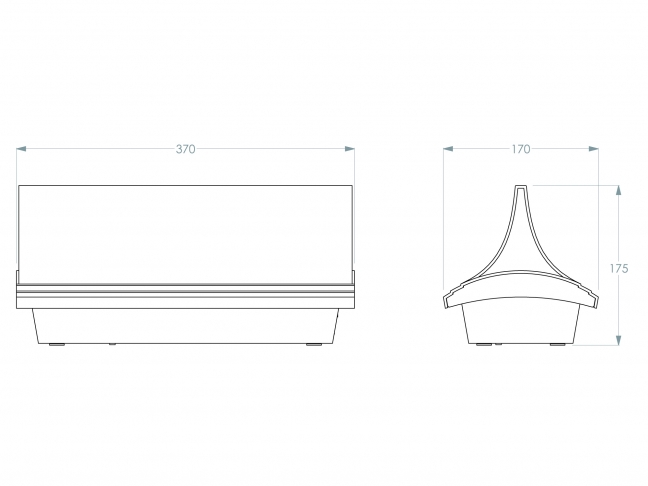 3L0600V | voor centrale (nood-)voeding - technische tekening