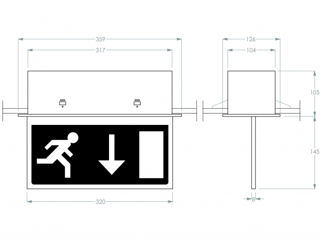7L0606S (no longer available) - technical drawing