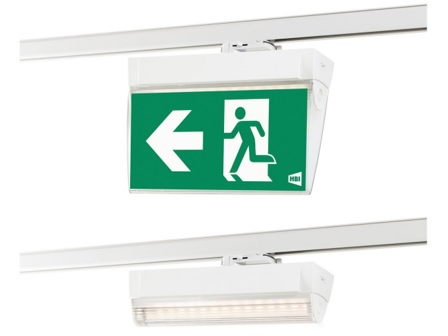 Gemonteerde railadapter wit