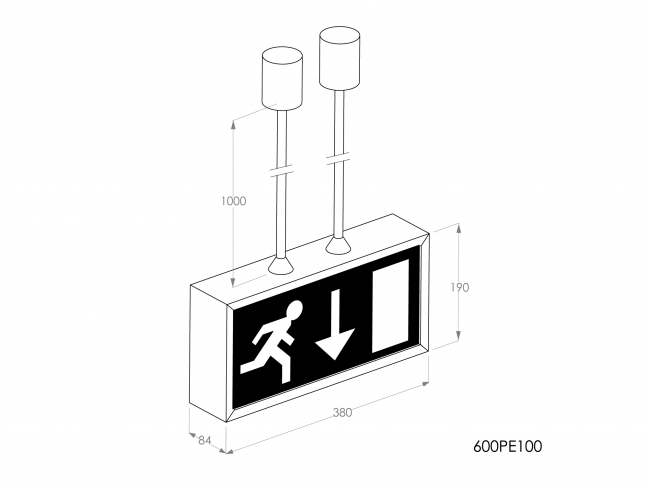 600PE100 - technische tekening