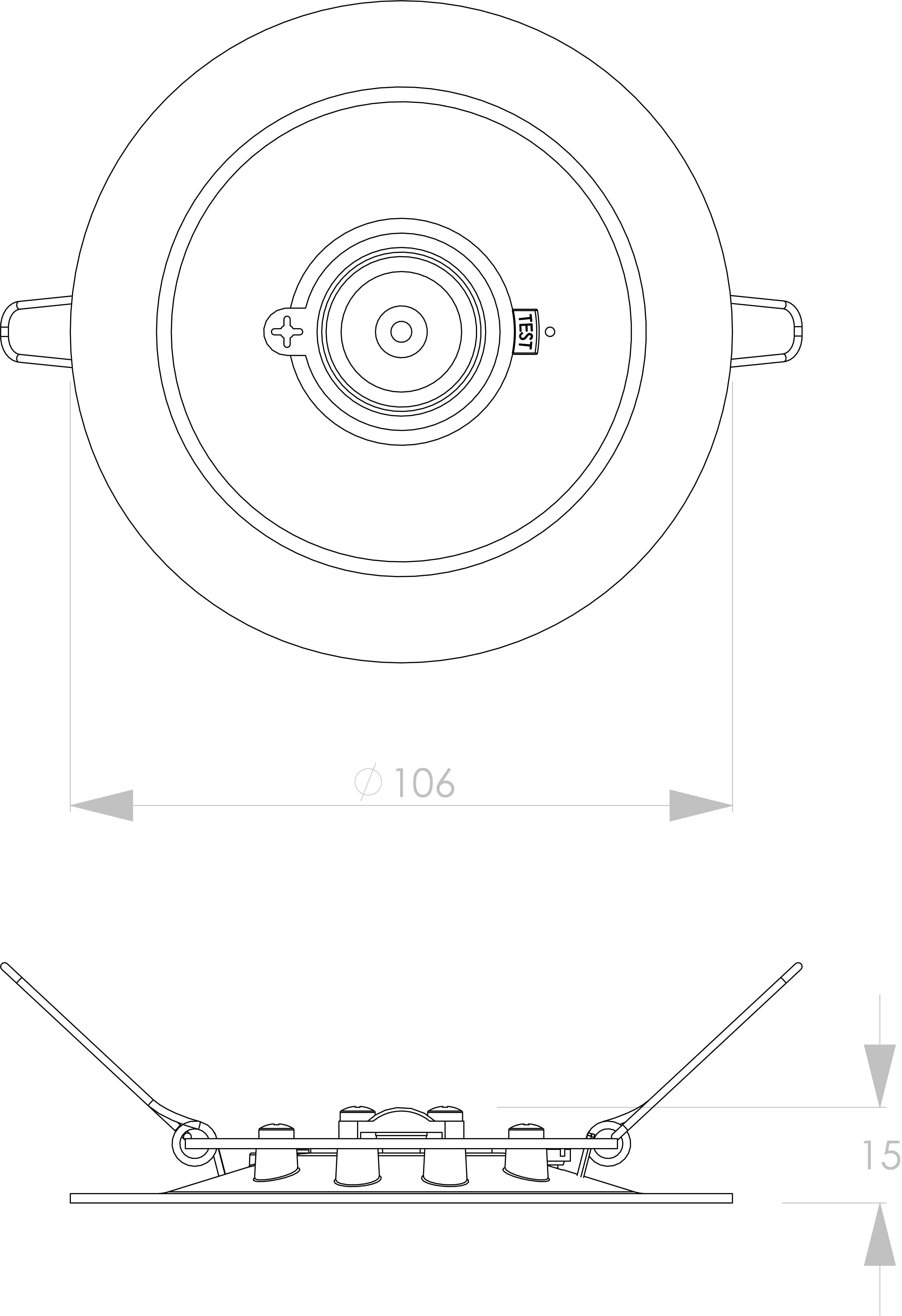 7SY0404B (LOW BAY) - technische tekening